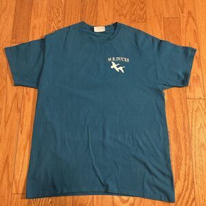 M.R. DUCKS Turquoise T Shirt Mallards Size XL - See Description